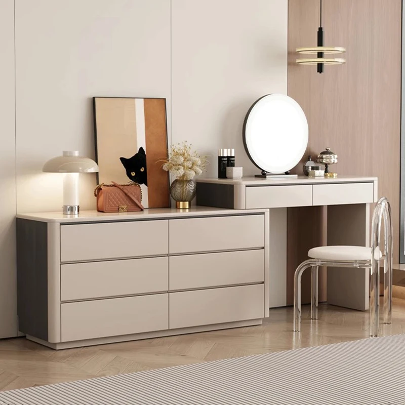 

Aesthetic Beauty Makeup Table Simple Elegant ExquisiteGlamour Vanity Dresser Luxury Modern European Penteadeira Trendy Furniture