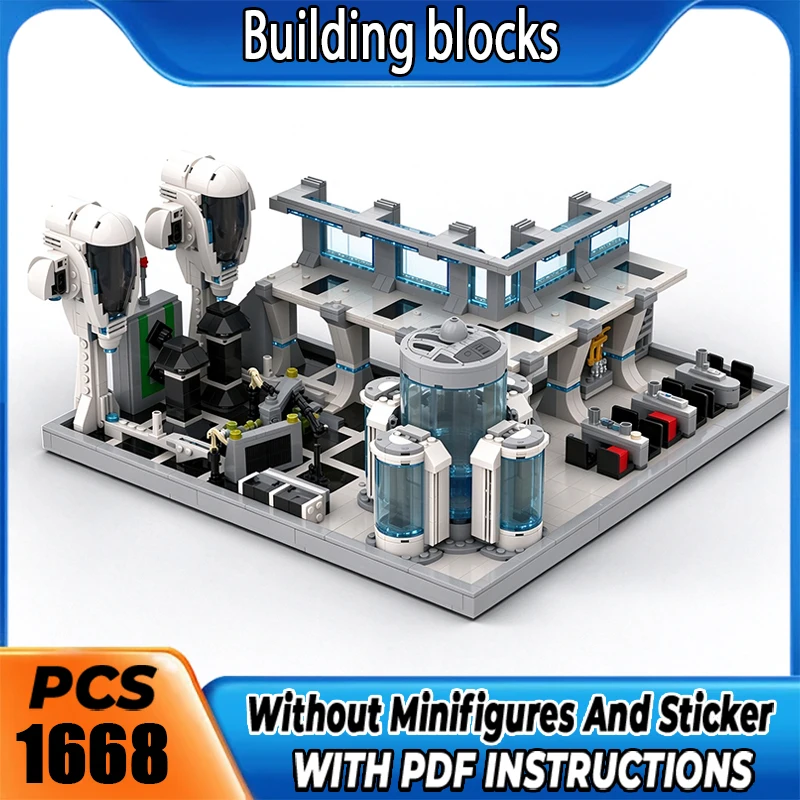 MOC Premium Building Blocks Sci Fi Training Base Model DIY Assemble Bricks High Precision Collectible Toy Holiday Christmas Gift