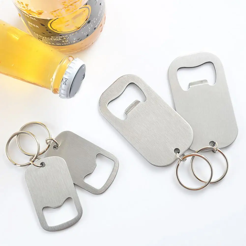 Wine Bottle Opener Compact Can Opener Efficient Labor-saving  Useful Stainless Steel Flat Speed Bottle Cap Opener