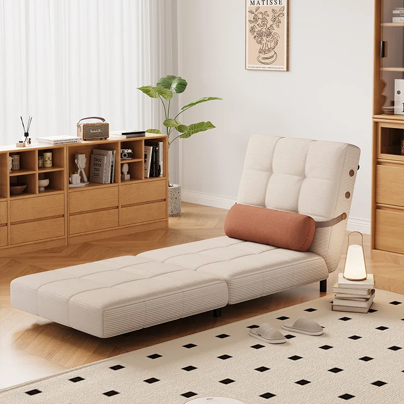 Retro Single Foldable Simple Small Apartment Bed Retractable Living Room Multi-functional Dual-use