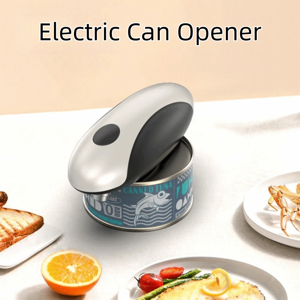 

High Quality Rechargeable Electric Can Opener Portable One Touch Automatic Can Opener Kitchen Gadgets Seniors