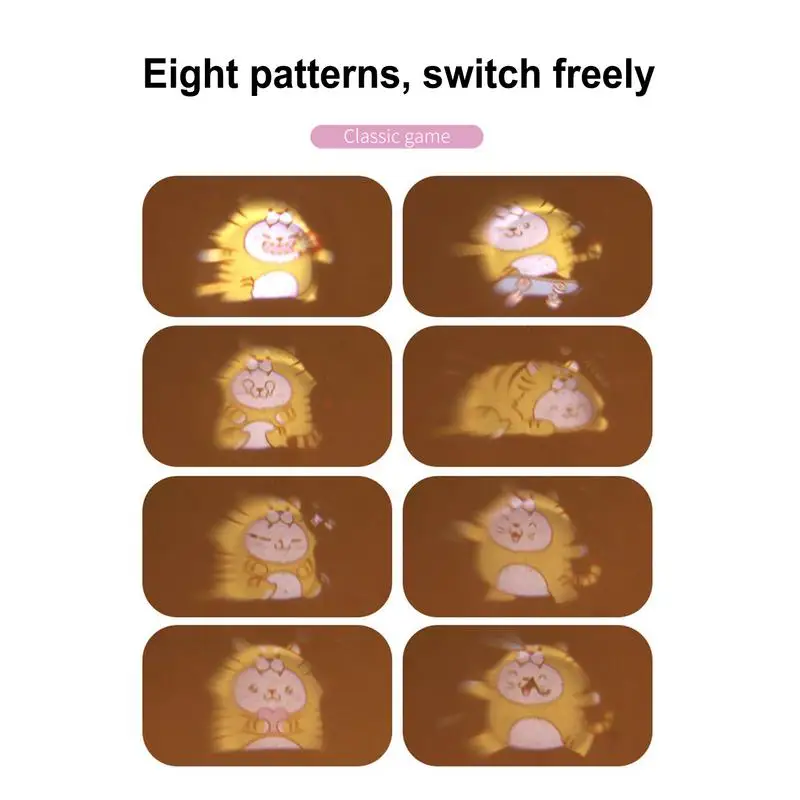 Lampu proyektor LED malam proyektor, lampu piring terbang Mini, lampu proyektor langit-langit untuk kamar tidur, ruang permainan, Meja teater Rumah