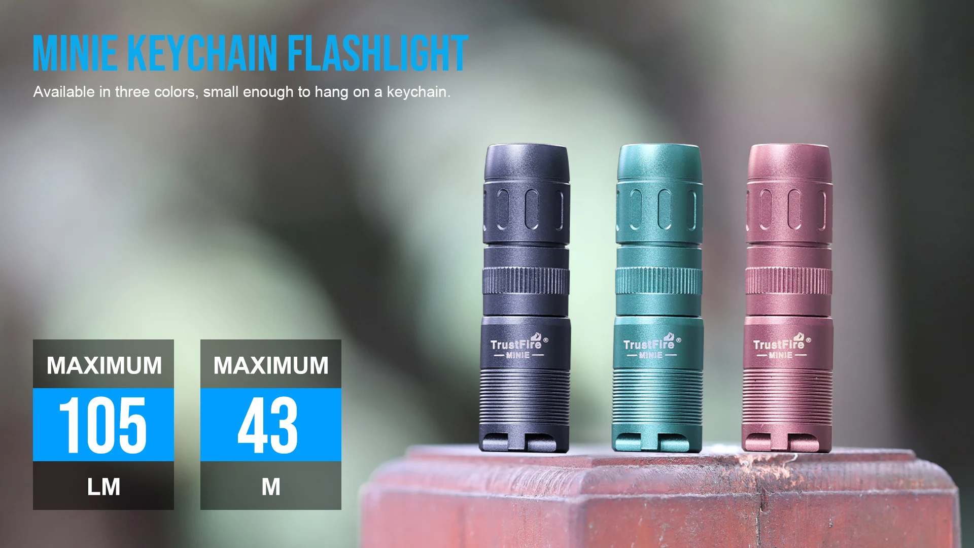 Trustfire MINIE Mini magnetische wasserdichte LED-Taschenlampe – tragbare wiederaufladbare Schlüsselanhänger-Licht für Camping, Angeln im Freien – Detail 1