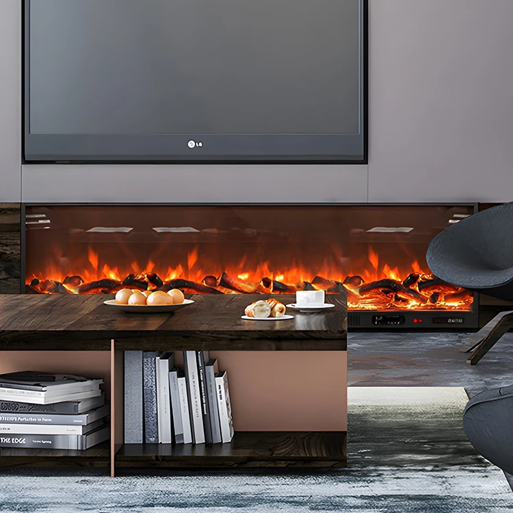 

Contemporary Life Wall-mounted Western Style 1800 MM Insert with Multi Colors Flames Multi Colors Flames Electric Fireplace