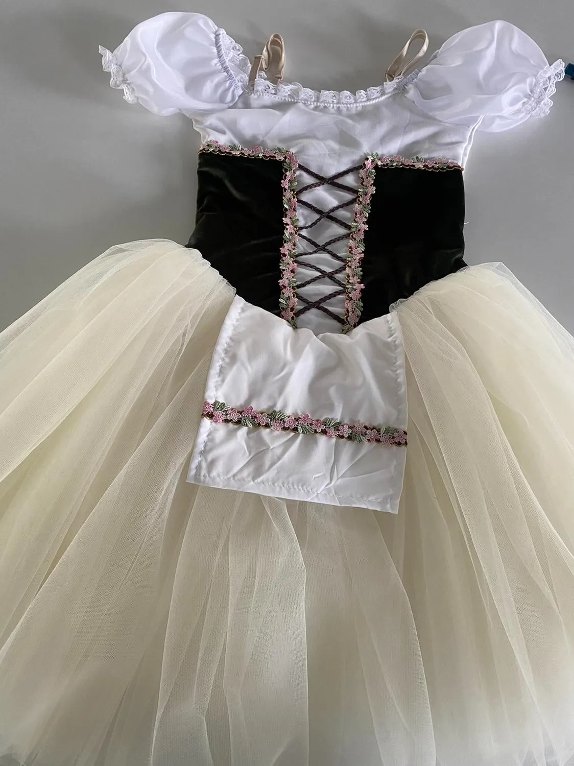 Girls Giselle Professional Ballet Tutu Dress Performance Clothing Leotard Child Long Tulle Skirt Ballerina Fairy Party Costumes