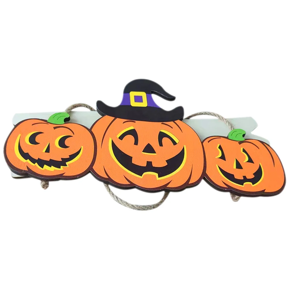 

Pumpkin Hanging Decor Halloween Wood Sign For Front Door Outdoor Indoor Festival Decoration Home Decor Wooden Hanging Ornament
