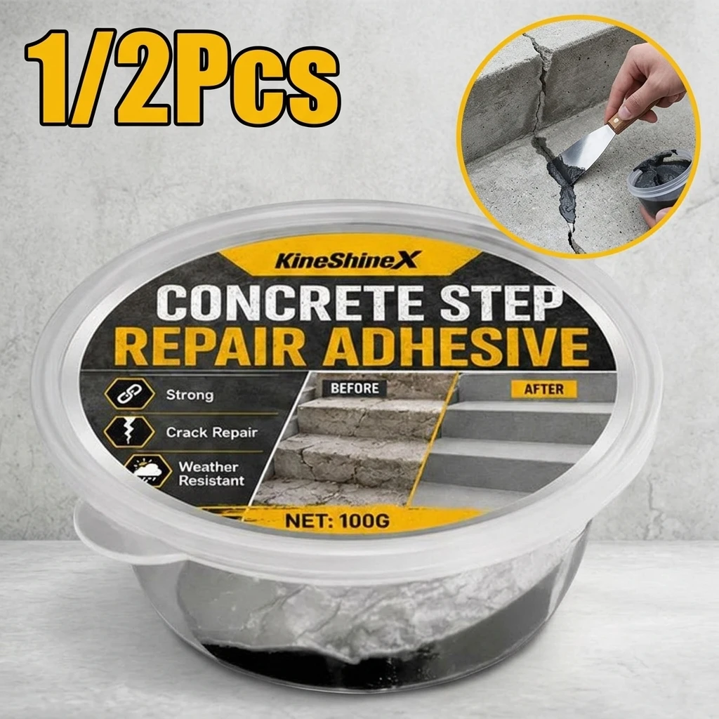 1/2Pcs 100g Self Leveling Crack Sealant Concrete Crack Repair Waterproof Leak Stopper Strong Adhesion Floor Wall Crack Filler