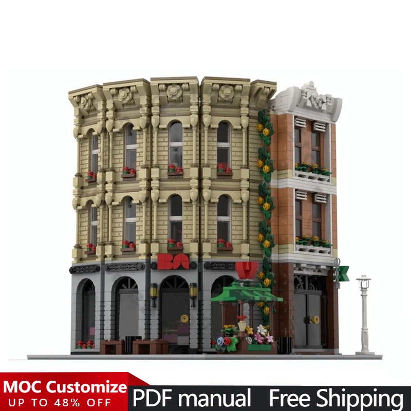 ชุดตัวต่อโมดูลาร์แบบปรับแต่งได้ 2638 ชิ้น ชุดวิศวกรรมเมือง ของเล่นเด็ก ชุดประกอบโมเดลเทคโนโลยี DIY ของขวัญวันหยุดสำหรับเด็กผู้ชาย