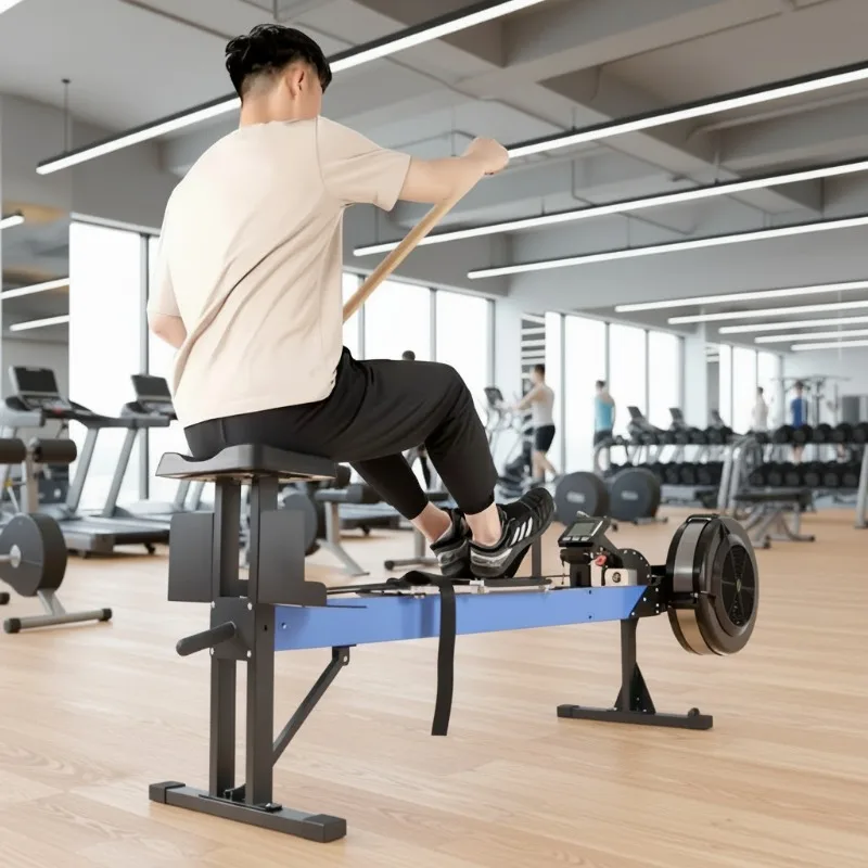 Máquina de Remo de Aire para Entrenamiento de Simulación de Nivel 0-10, Ergómetro de Barco Dragón, Deporte Aeróbico Integral