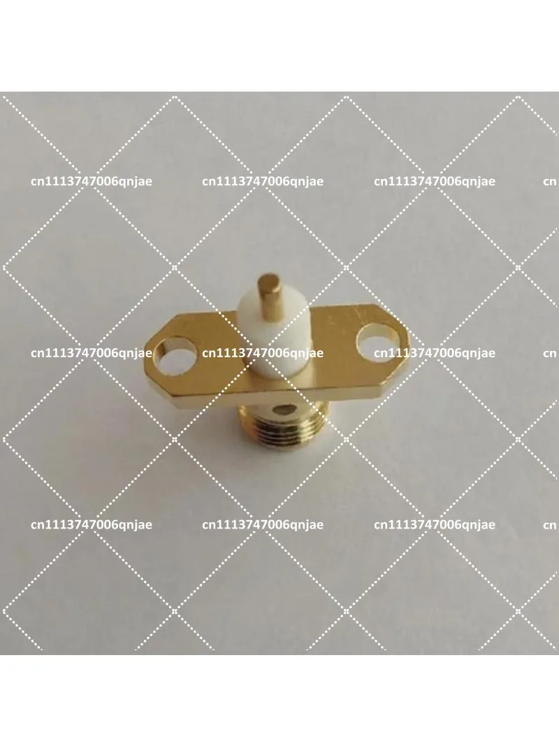 10pcs SMA-KFD46 Gold Plated 6GHz Panel Fixing 12.2mm Hole Spacing Flange SMA Female RF Connector - view 3