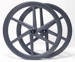 Ultral 700c Road Carbon Wheelset Low Resistance  50 mm 6 Spokes Super Light Center Lock Disc Brake Ratchet structure