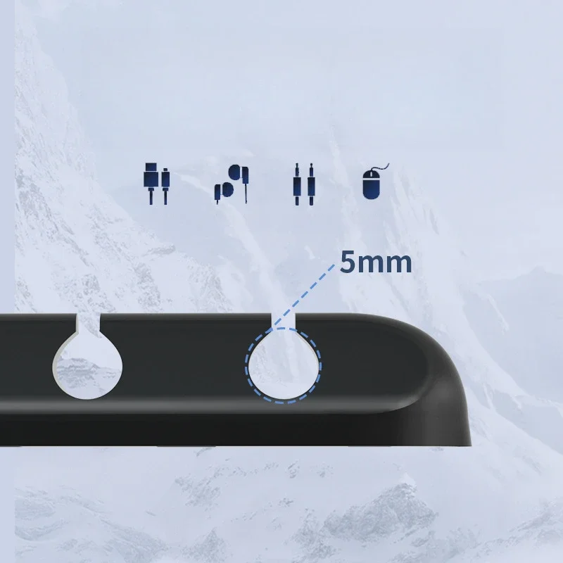 USB مدير كابلات حامل الأسلاك مرنة إدارة الكبلات اللفاف مرتب سيليكون كليب ل لوحة المفاتيح الماوس سماعة حامي