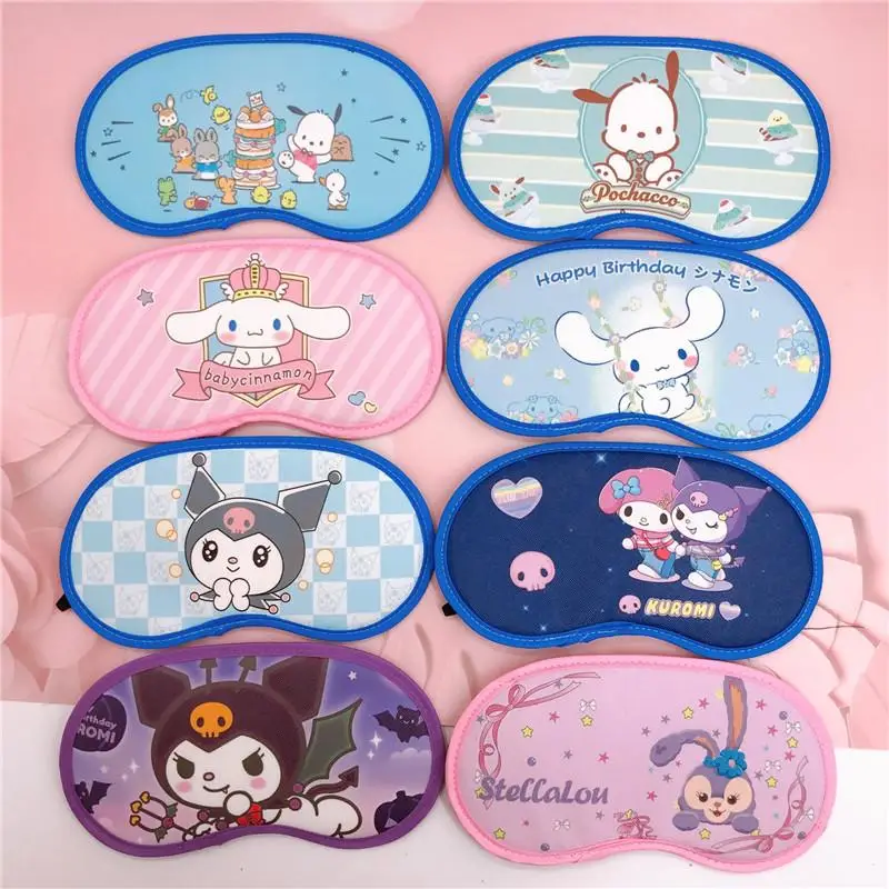 Sanrio Kawaii Cartoon Eye Patch Lovely Cinnamoroll Eyeshade Blindfold Comfortable Lunch Rest Eye Mask Creative Daily Necessities