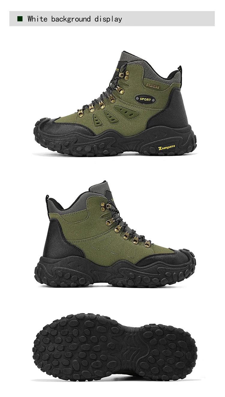 Modische, bequeme und vielseitige Herren-High-Top-Wanderstiefel in großen Größen, ideal für Outdoor-Aktivitäten, Bergsteigen und Reisen, als Geburtstagsgeschenk oder Weihnachtsgeschenk geeignet. – Detail 21