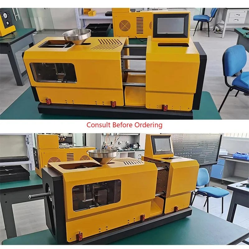 Macchina per stampaggio orizzontale 220V/110V 2T-4T Macchina per plastica desktop fai-da-te per la produzione di parti in plastica PLA PE PC