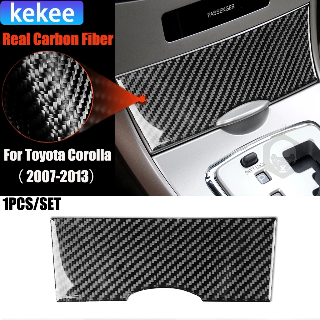 

Carbon Fiber Car Accessories Center Storage Modified Interior Trim Cover Soft Sticker For Toyota Corolla 2007 2008 2009-2013