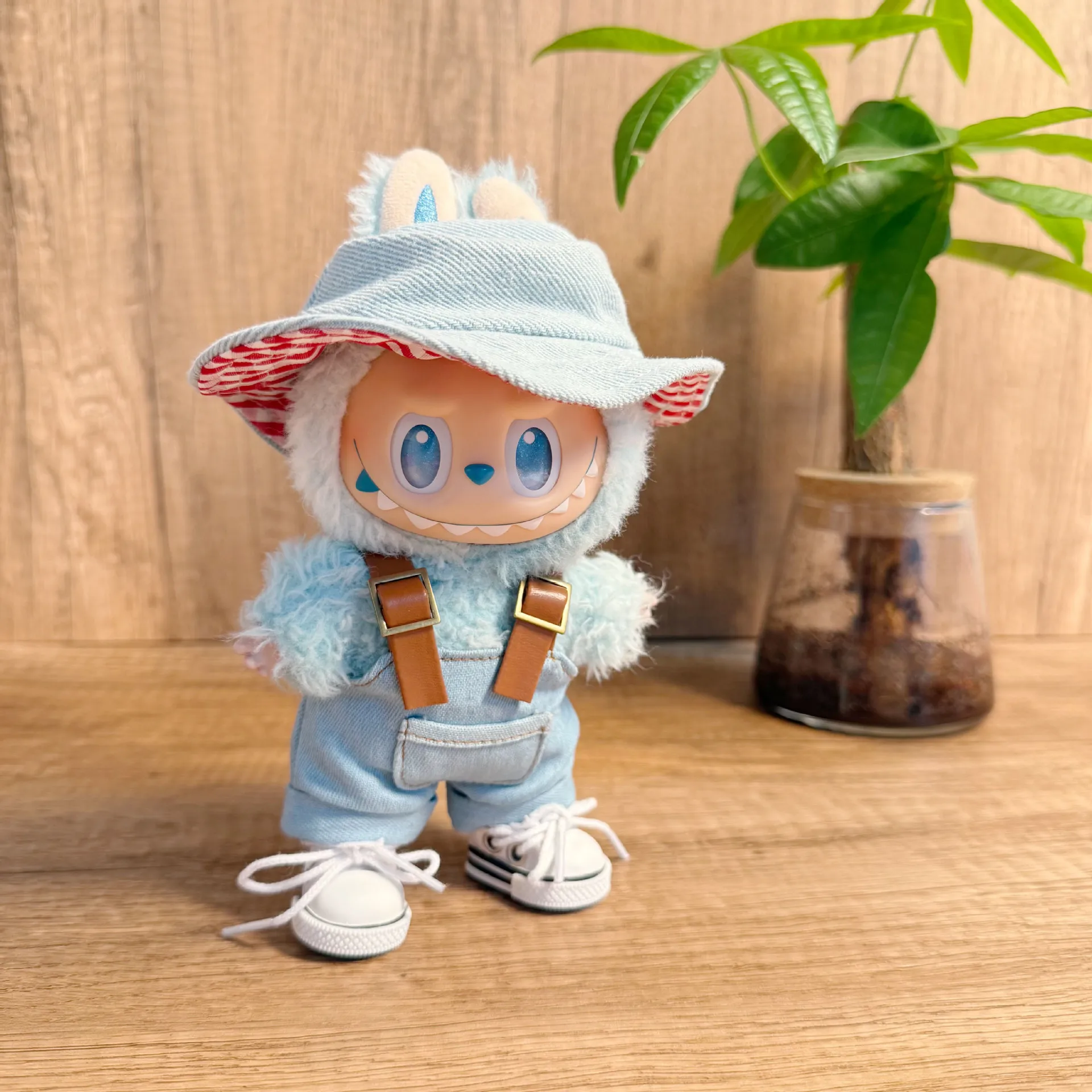 

DIMOO/LABUBU 15/17cm Clothing Heartbeat Special Blend Series Winter Hooded Cotton Trench Coat Set – Also For DIMOO 15cm Dolls