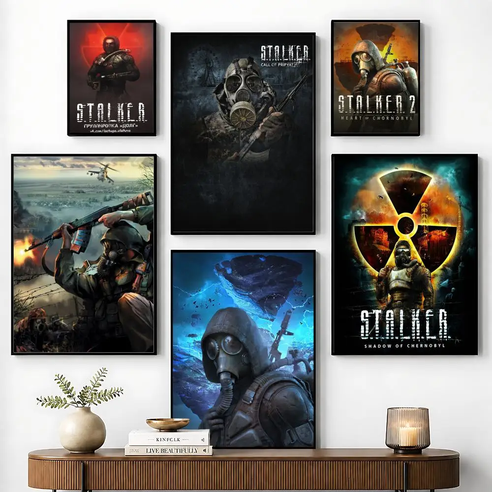 S-Stalker Game Poster Perfect Sticker Self Adhesive for Office Home Theater Wall Art Decor Fancy Gift