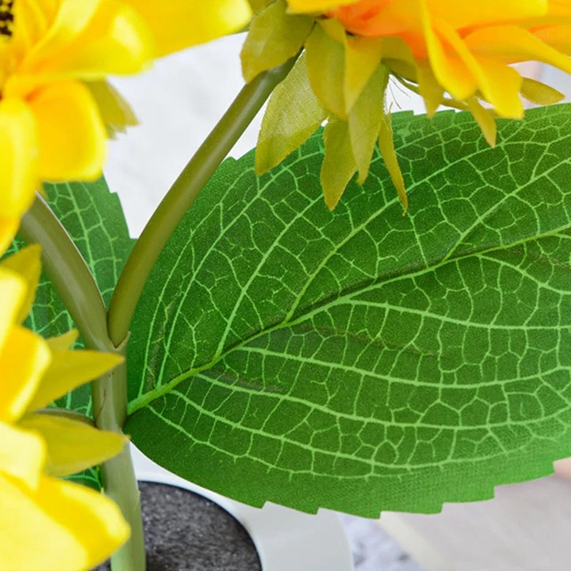 Перезаряжаемый светодиодный светильник с имитацией подсолнечника, ночник, имитация цветов, декоративная атмосферная лампа