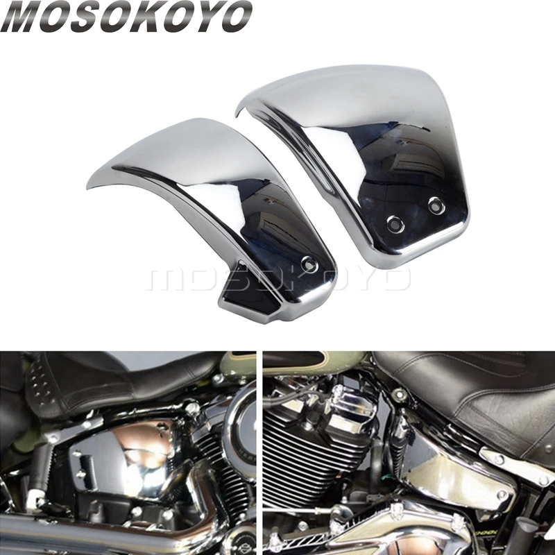 ABS Plastic Motorcycle Battery Side Covers Fairing For Harley Softail M8 Slim FLSL Standard FXST Low Rider Battery Guard Cover