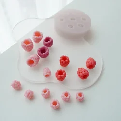 Raspberry Molds Wild Strawberry Simulation Fruit Silicone Mold Chocolate Baking Cake Aroma Candle Mold Cake Decorating Tools