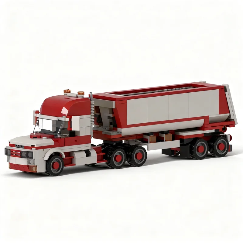 

454pcs MOC Truck Dumptrailer City Construction Model Building Blocks Toy Christmas Gifts DIY Creative Idea Education Assemble