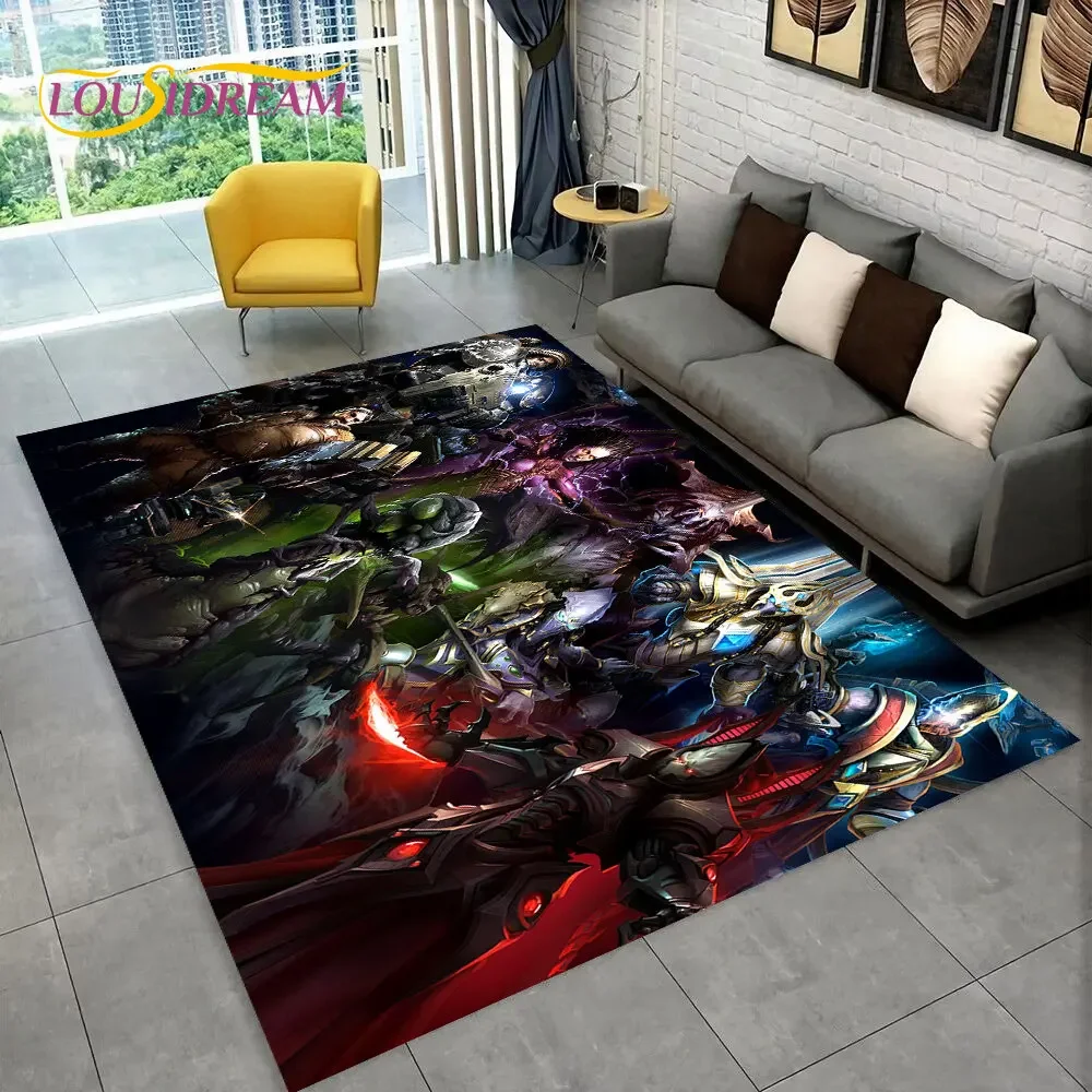 

3D HD StarCraft Game Gamer PC Area Rug, ковер для дома, гостиной, спальни, дивана, коврик для двери, детский игровой нескользящий напольный коврик