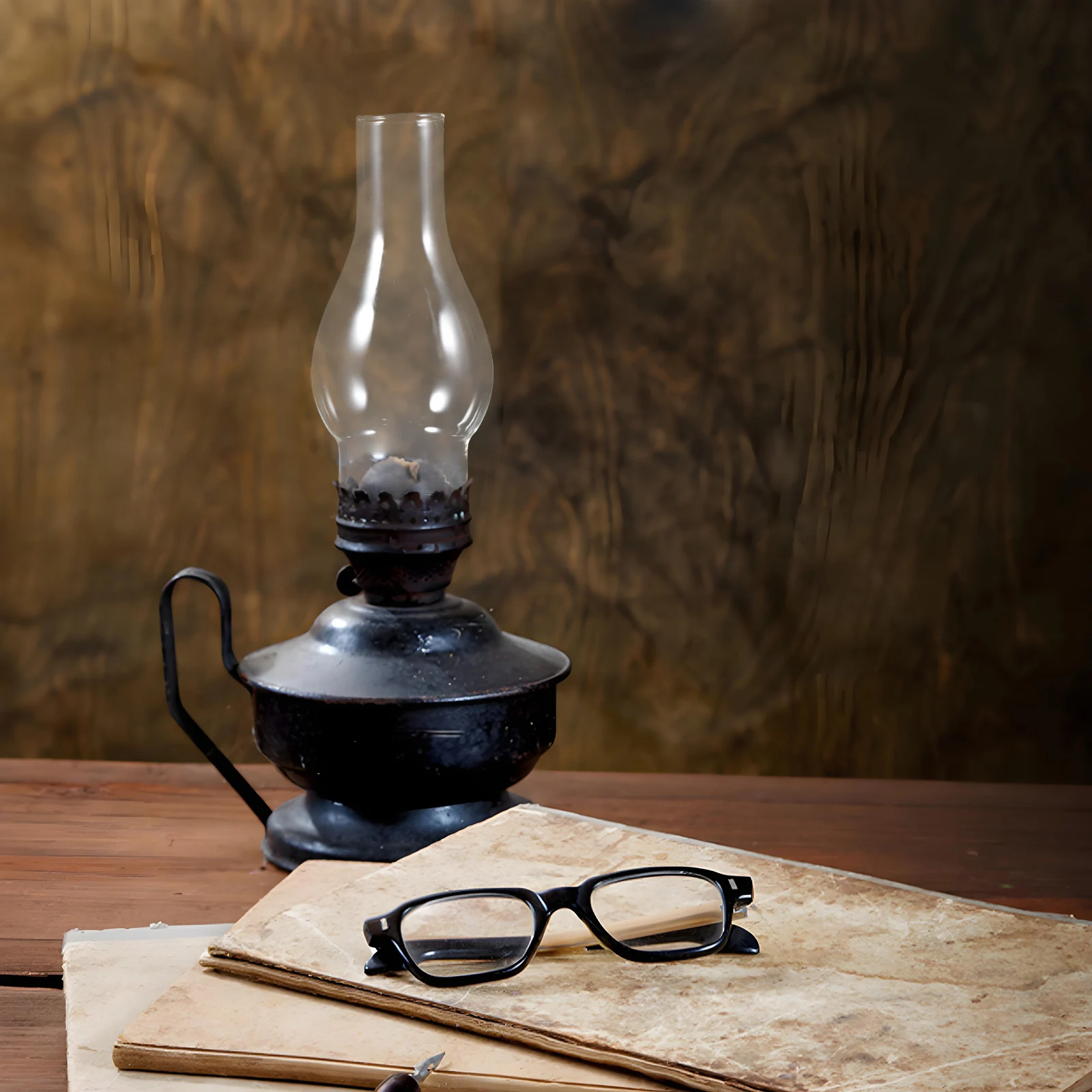 Paralume in vetro trasparente per lampade Lampada a olio vintage Camino Antivento Decorativo Pratico Protezione per gli occhi