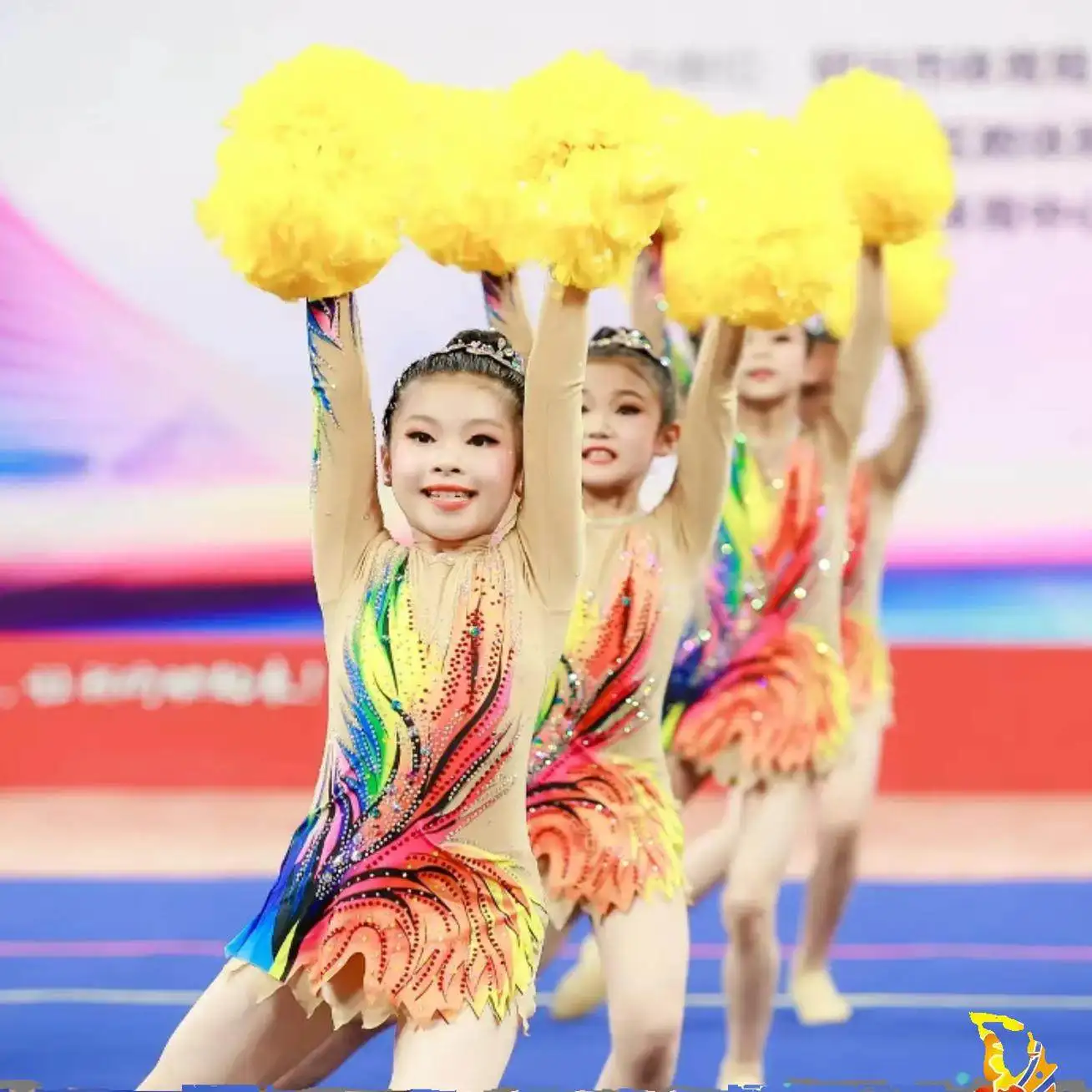 

Children's Dance Clothing Campus Competition Gymnastics Clothing Sports Games Fitness Competition Cheerleading Uniform