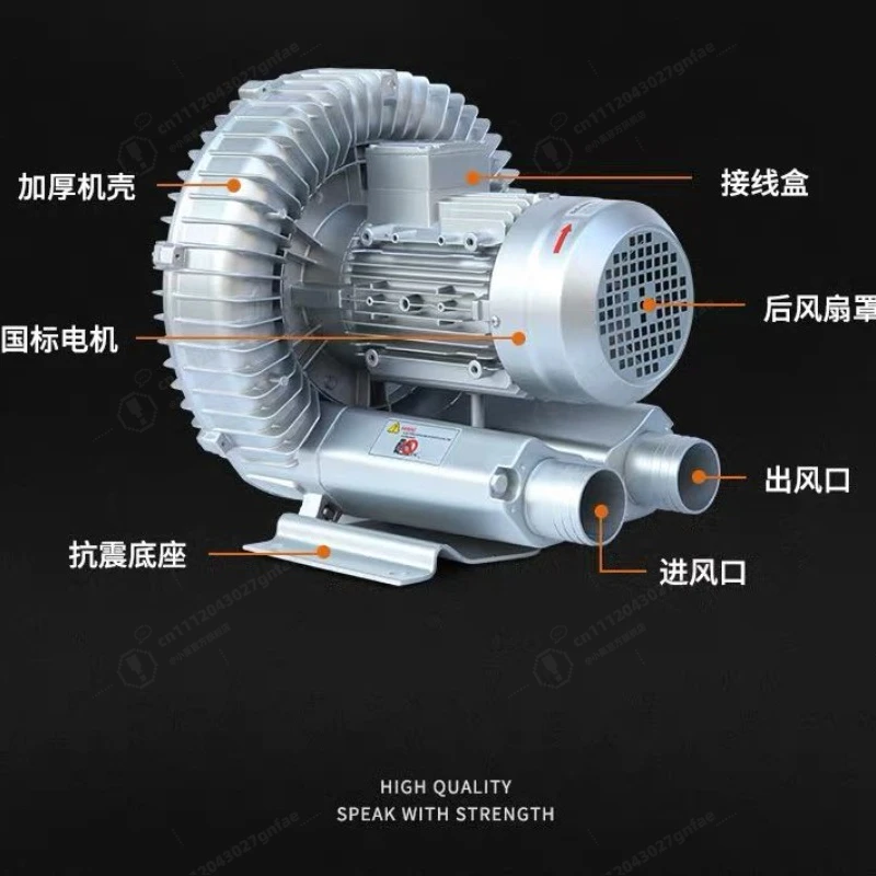 High Pressure Regenerative Blower Vortex Air Pump Industrial Centrifugal Fan for Fish Pond Aeration Aquaculture Oxygen