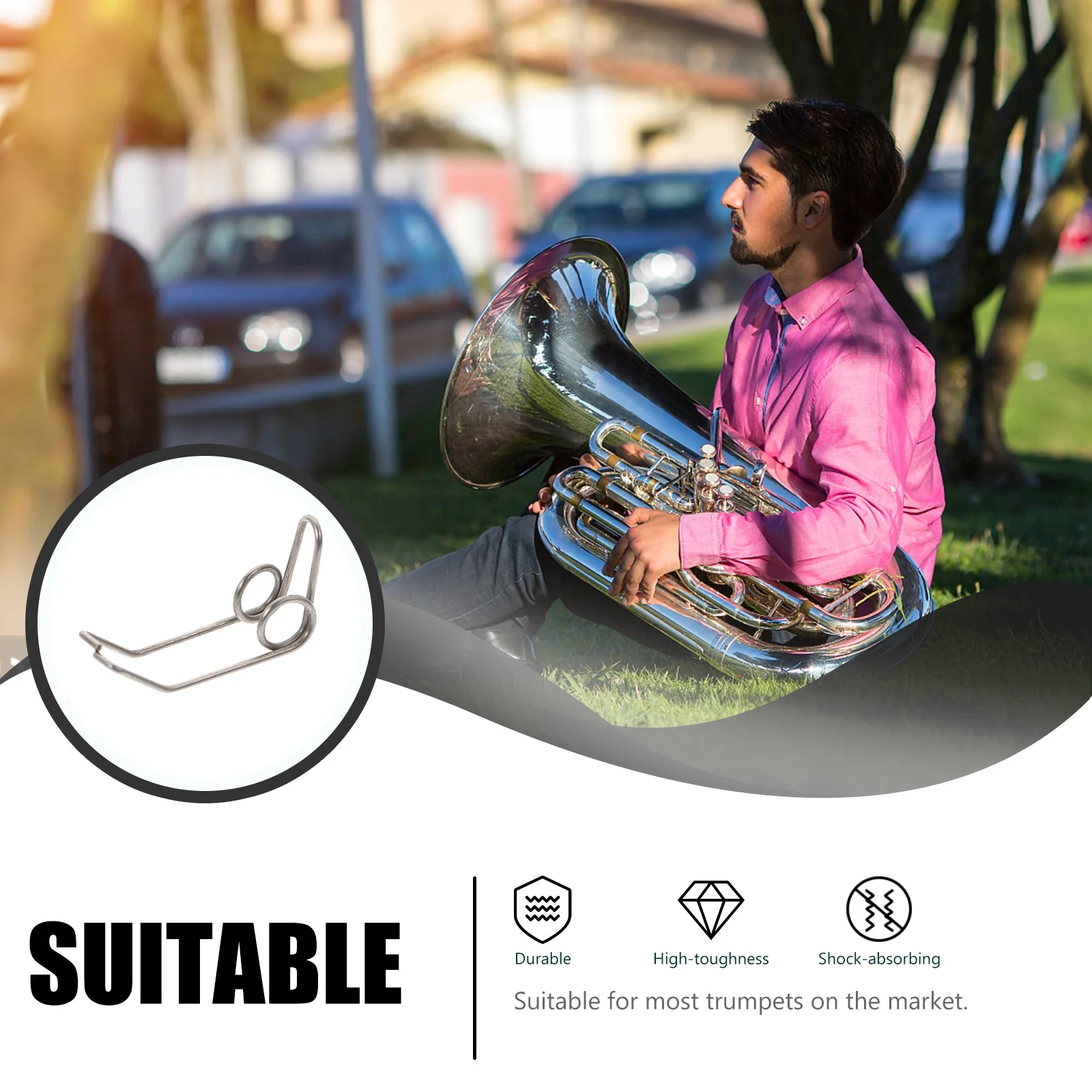 

10Pcs Trumpet Watergate Key Springs High Quality Iron Durable Easy Install Accessories Silver Trumpet Draining Springs