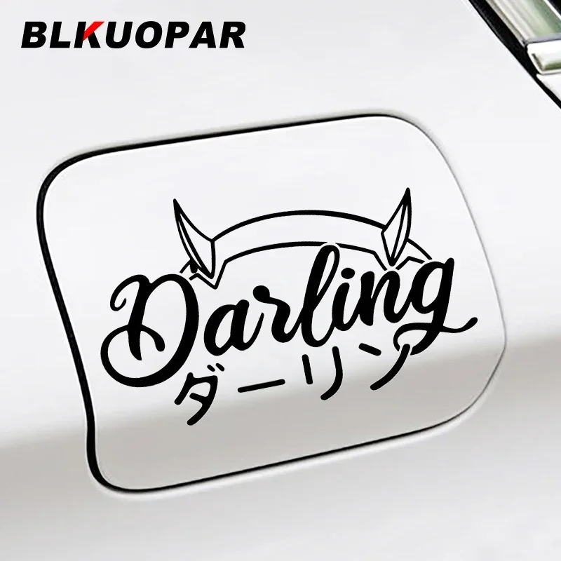 BLKUOPAR DARLING In The FRANXX Zero Two Car Stickers Japanese Anime Character Personality Waterproof Decal Trunk VAN Accessories