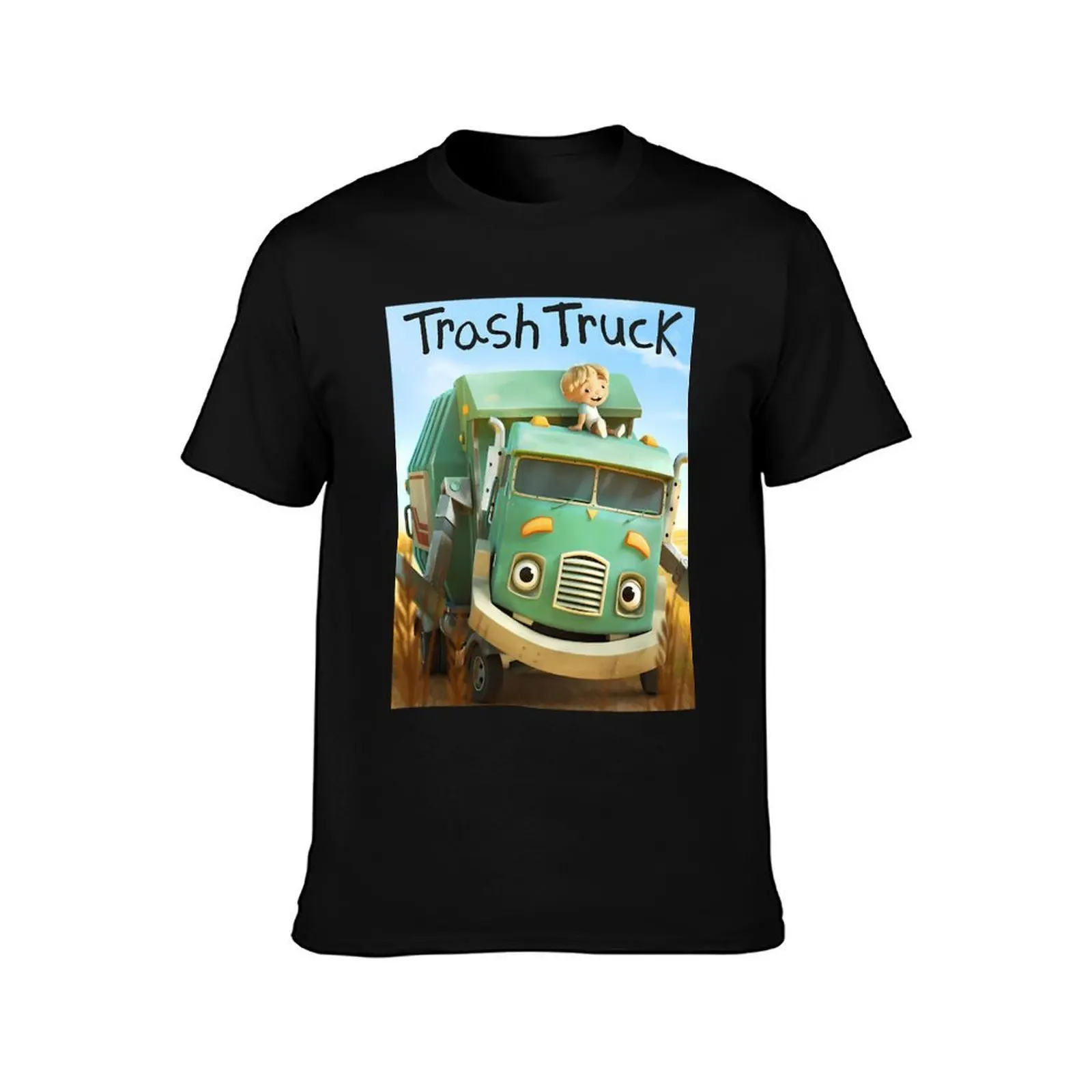 hank and trash truck cartoon T-Shirt Stretch Fabric Comfort T-Shirt