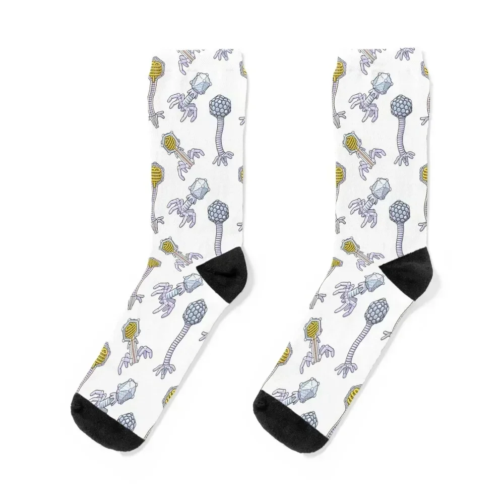 

Bacteriophage Illustration Pattern Socks golf Stockings Men's Socks Luxury Women's