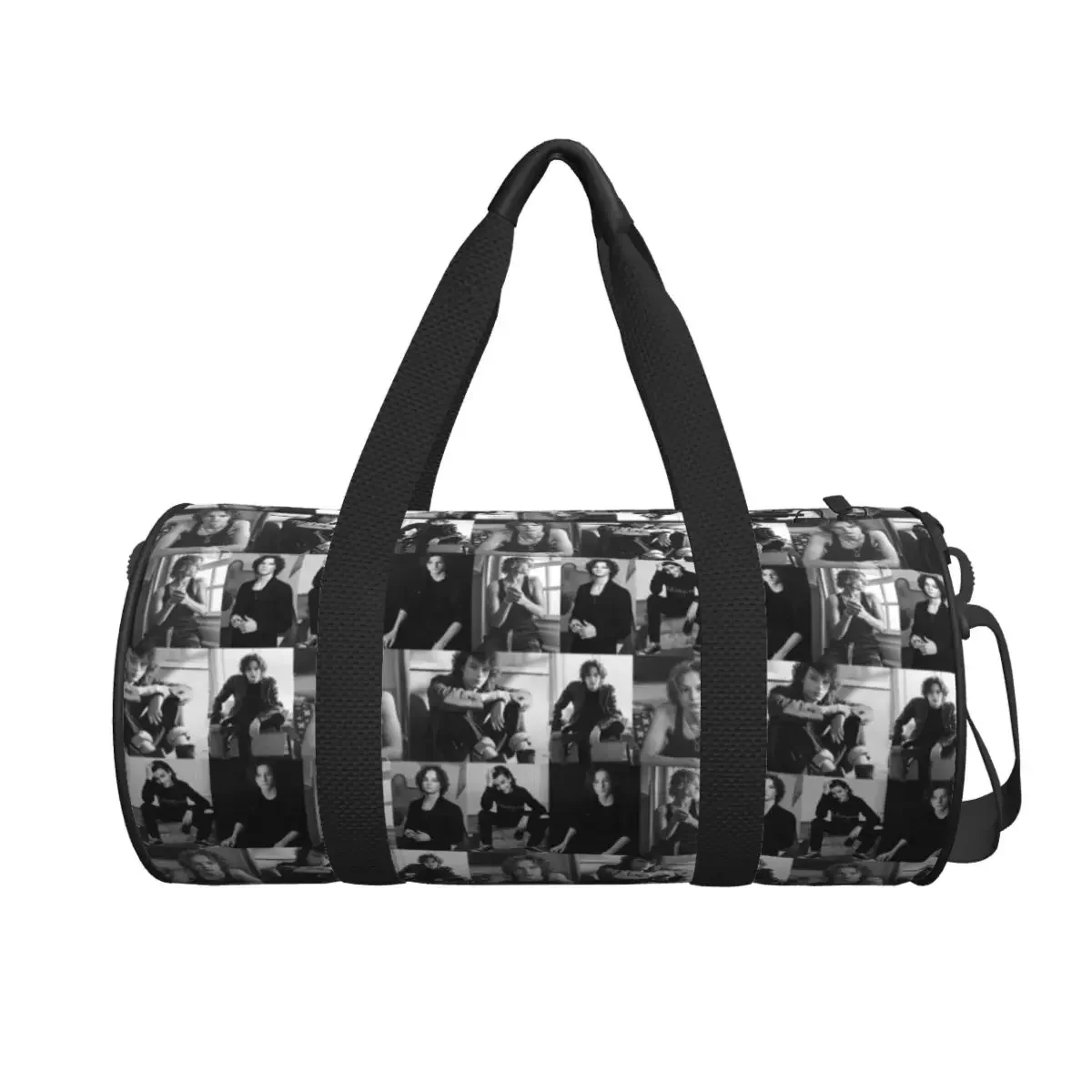 

Черно-белая спортивная сумка Mason Thames Collage, большая спортивная сумка, многофункциональная дорожная сумка Duffle, сумки для фитнеса