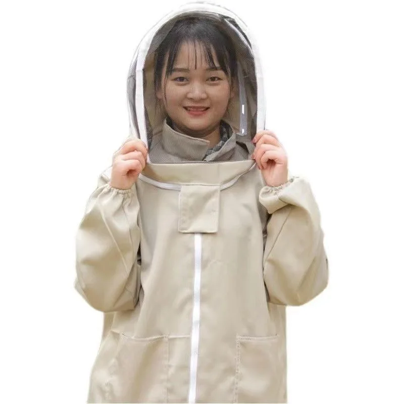 Anti-Bee Clothing Anti-Bee Suit Anti-Bee Space Suit Breathable Half-Length Bee Clothes Bee Hat Beekeeping Clothes