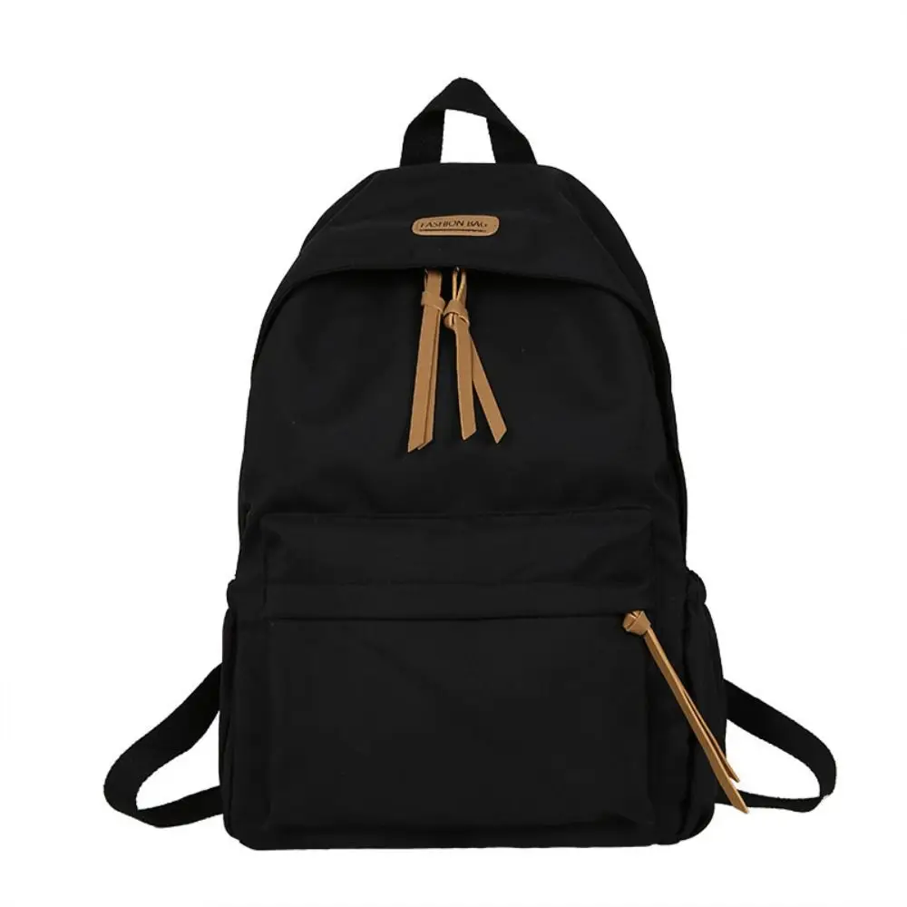 

Nylon Polyester Versatile Backpack White Grey Black Blue Washable School Student Backpack School Laptop Bag Women Men