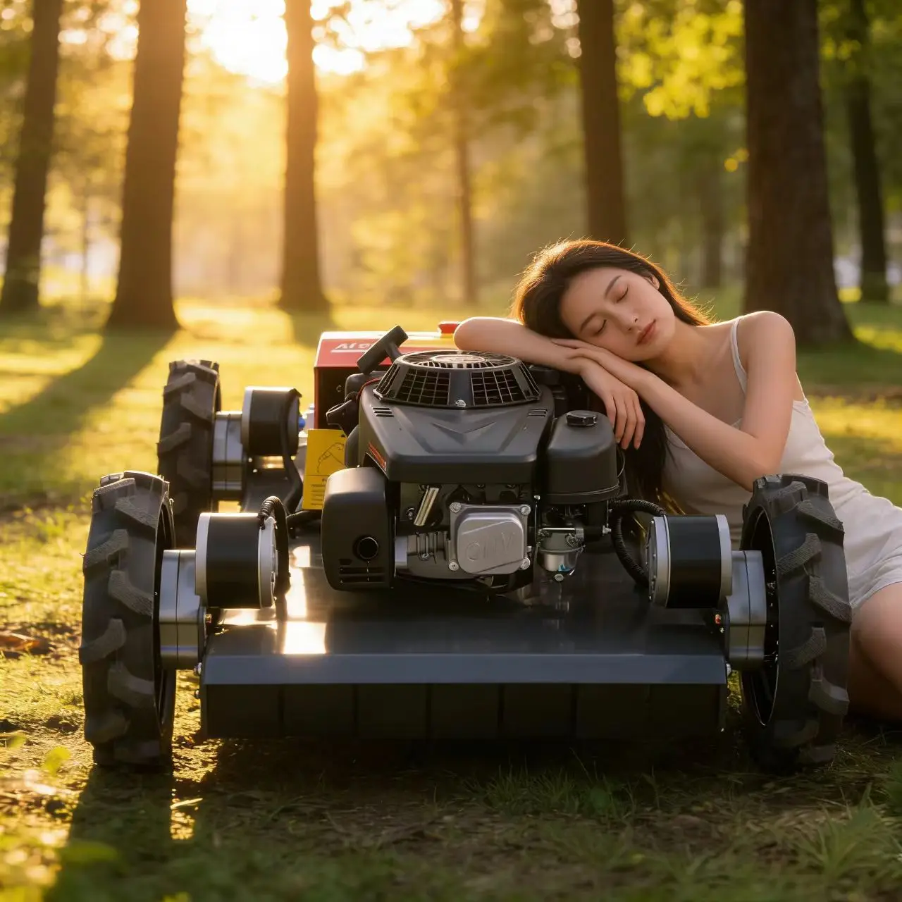 

Customized Home intelligent remote-controlled lawn mower, one-click start and automatic return, precise trimming of courtyard