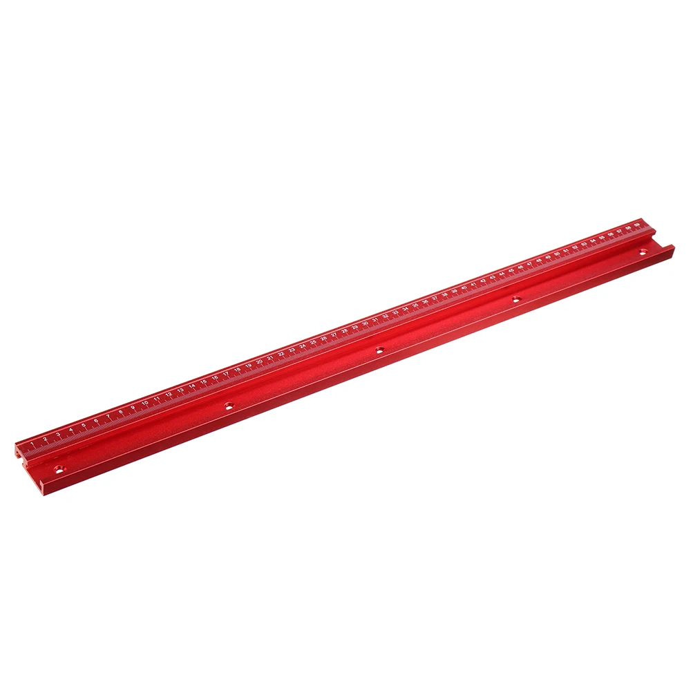 Aluminium alloy T-track With Laser Scale Slot Miter Track Jig Slider Table Saw Router Table T-Slot 300-600MM Woodworking Tool