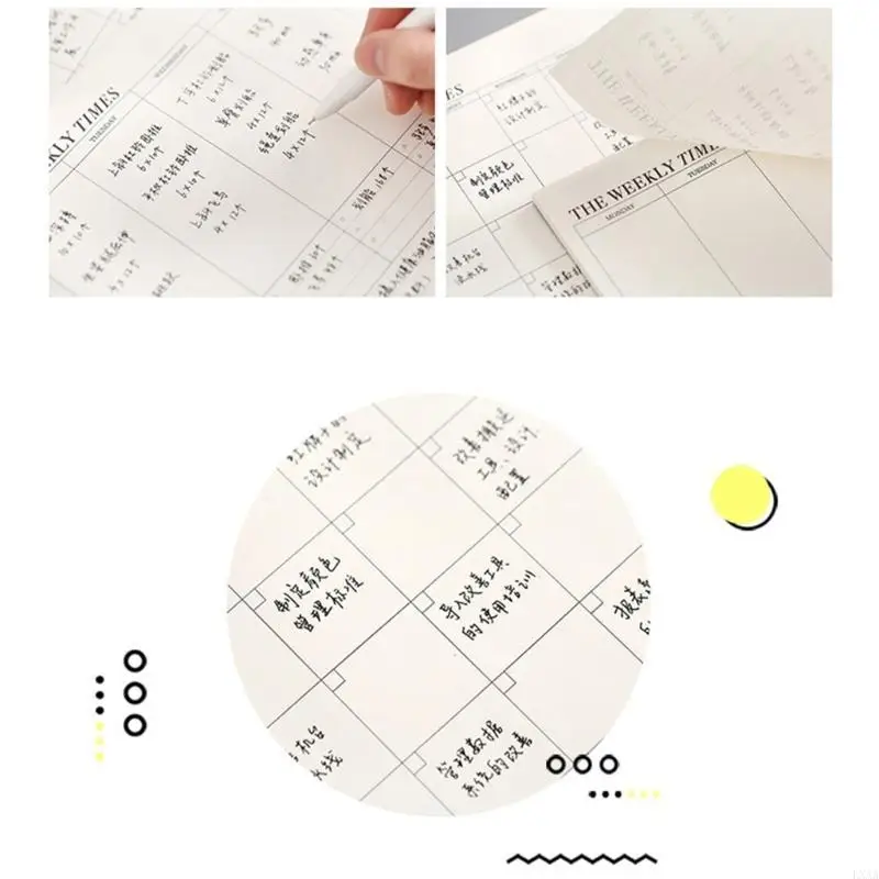 LXAA Buku Catatan Perencana Mingguan untuk Kantor dan Rumah Menyederhanakan Kehidupan Hari Ini 60 Halaman Daftar Tugas