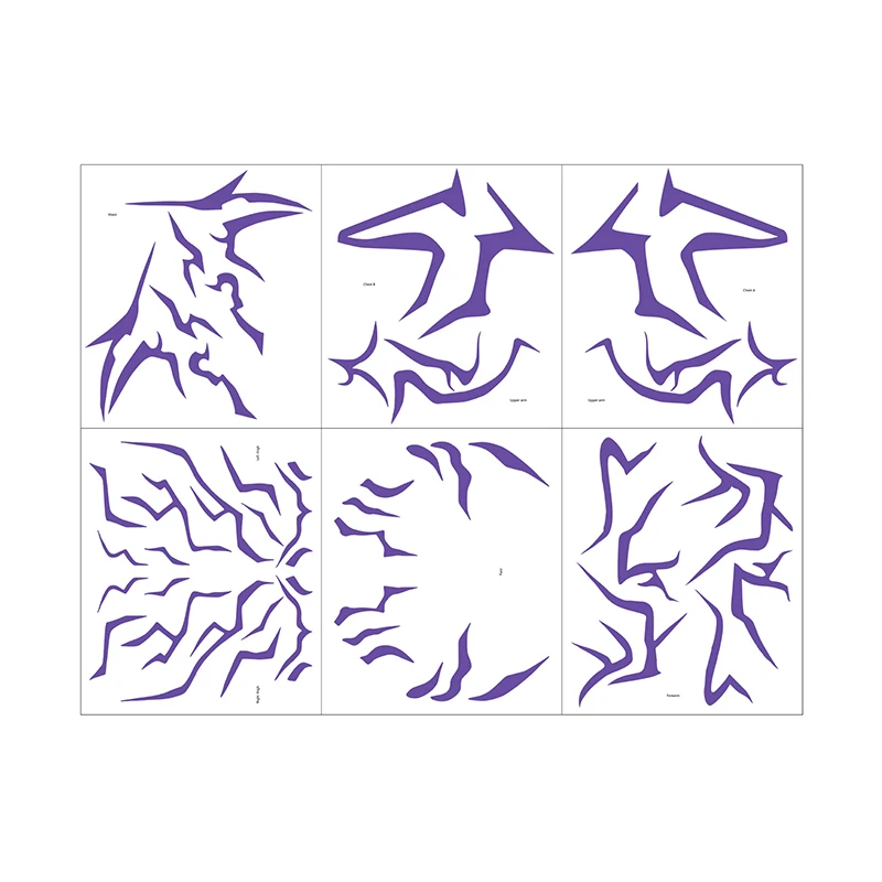 Kpop أنيمي شيطان الصيادين رومي تأثيري الدعامة الليزر الوشم ملصق شيطان ملصق هالوين الدعائم الطرف