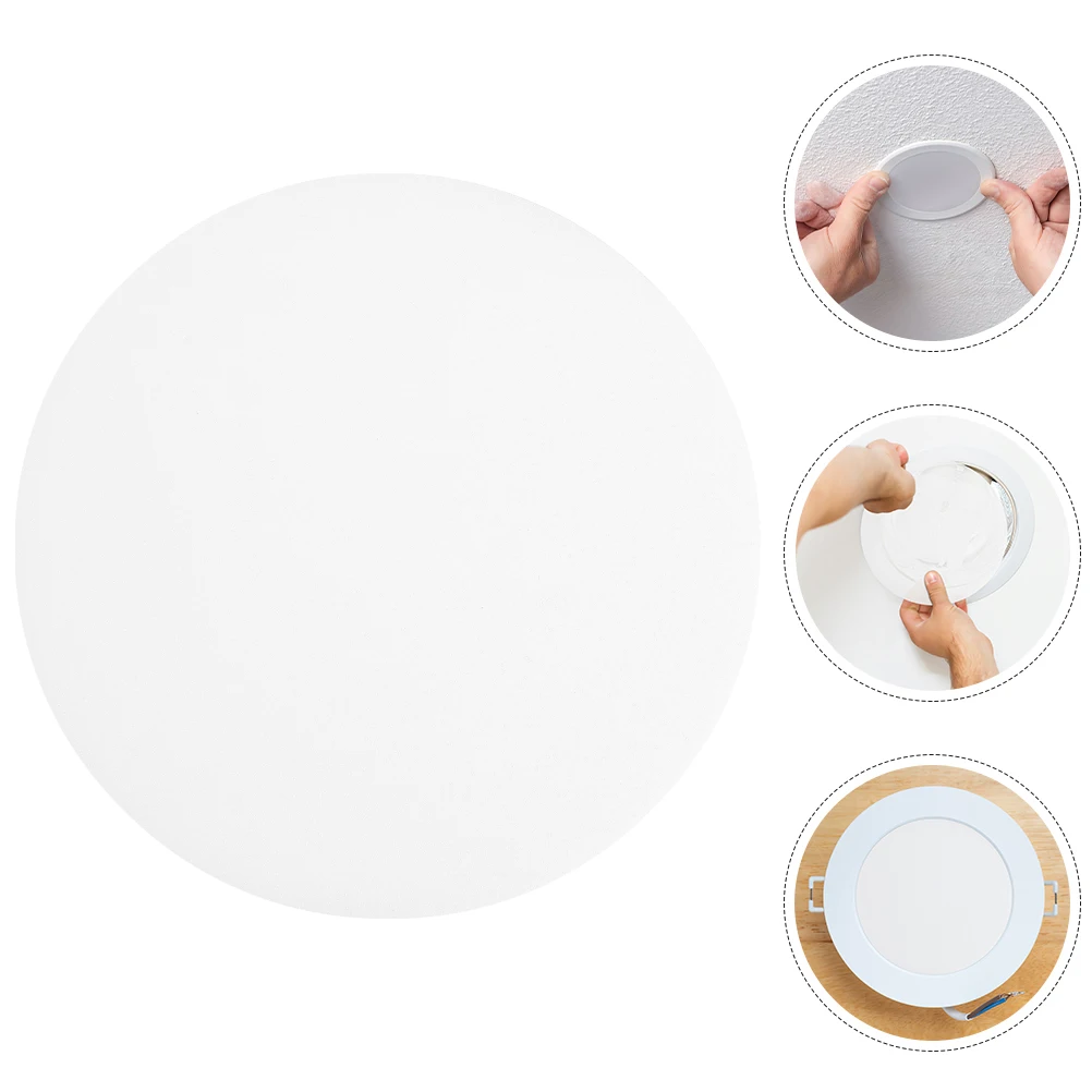 

4pcs Round Lamp Diffuser 134Mm White For Drum Style Lampshades Pendant Spotlight Shade Replacement Lighting Accessory