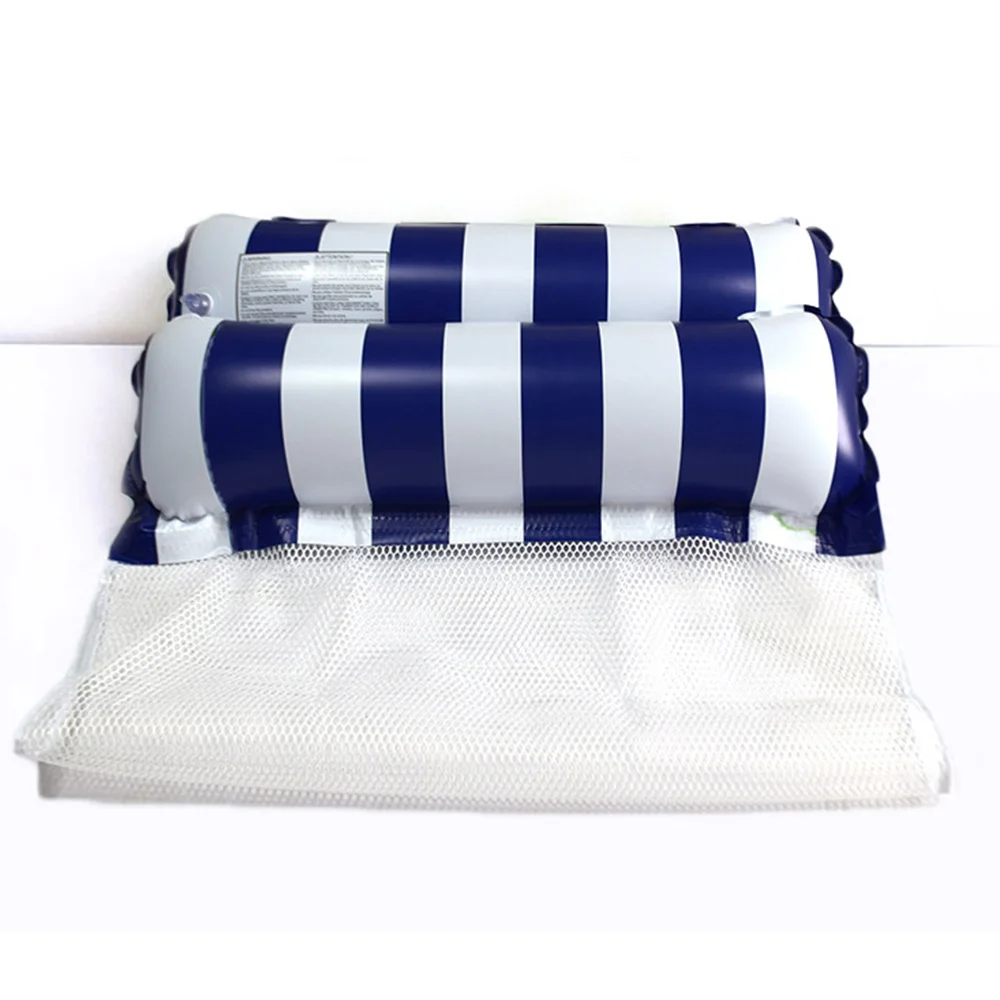 1 قطعة اثنين أنبوب مستقيم شريط أرجوحة طوي بولي كلوريد الفينيل نفخ العائمة صف حمام سباحة مقعد تعويم #5