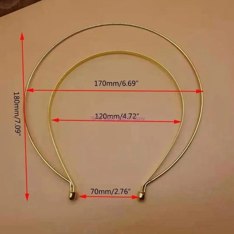 49ME Sun Crown DIY Material Cabelo Hoop Decorativo Dupla Camada Headband