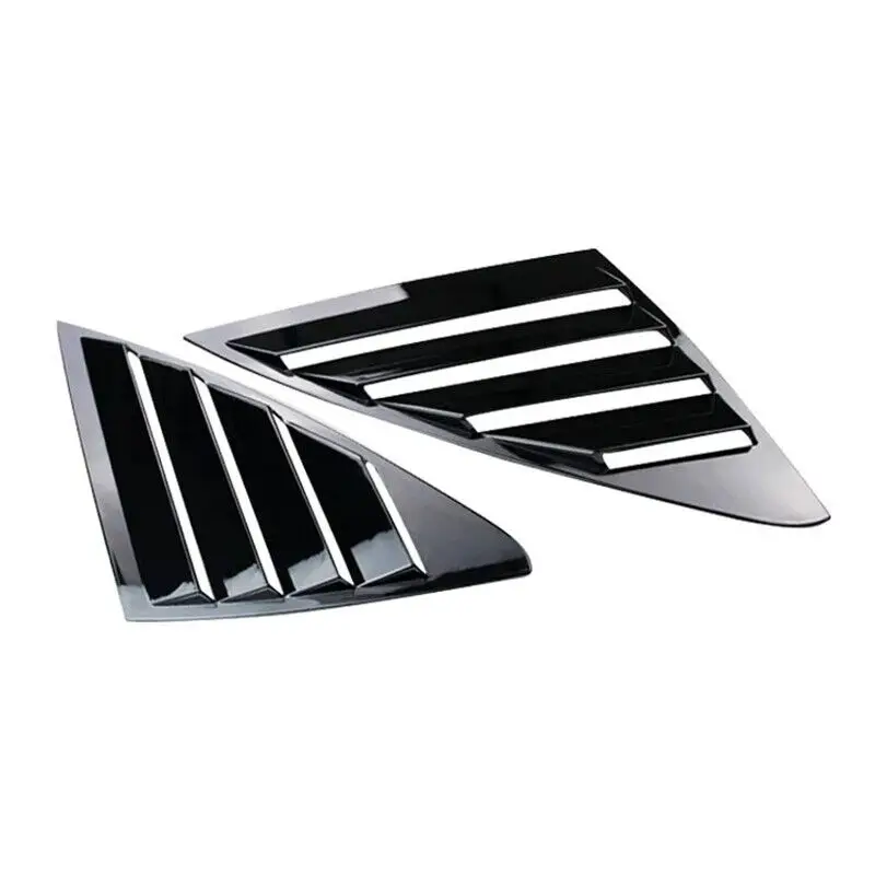 For Buick Excelle GT 2015-2019 Car Rear Louver Window Side Shutter Cover Trim Sticker Vent Scoop ABS Carbon Fiber Accessories