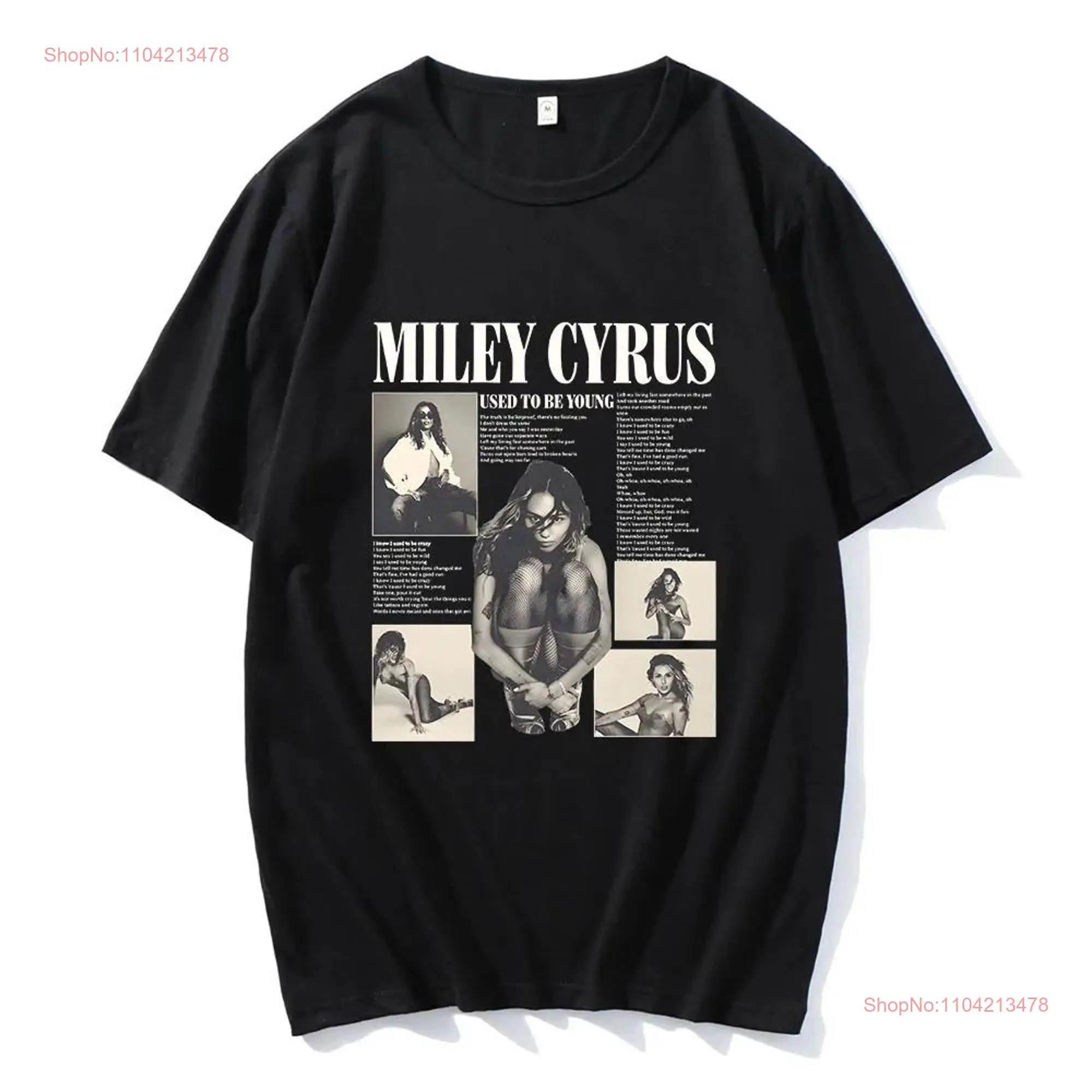 Singer Miley Cyrus T shirt Cotton Comfortable High Quality  Summer Ropa Mujer Clothing long or short sleeves