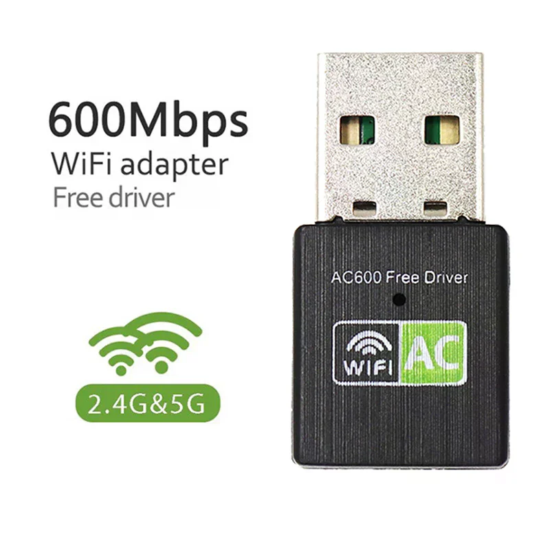 

Free Driver USB Wifi Adapter 600Mbps Wi fi Adapter 5ghz Antenna USB Ethernet PC Wi-Fi Adapter Lan Wifi Dongle AC Wifi Receiver