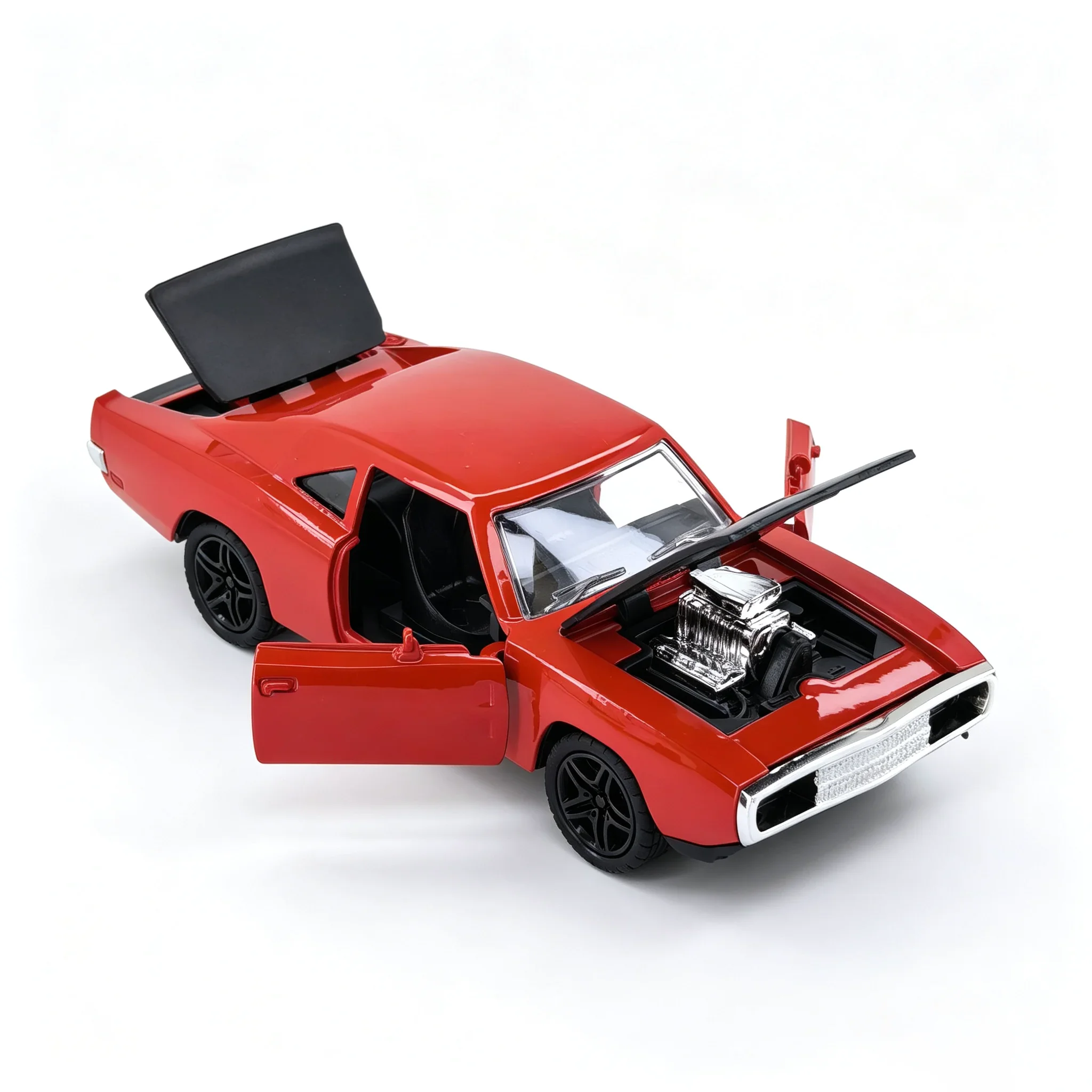 Simulation Coupe Diecast Model, Alloy Body With Working Light & Sound Feature