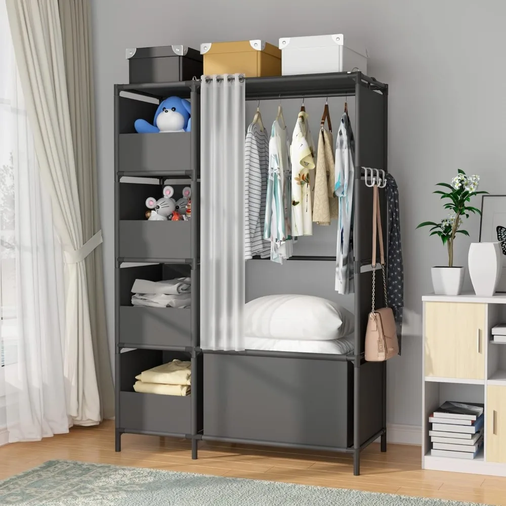 Storage Locker Clothes Room for Living Room Bedroom Furniture Portable Wardrobe Storage Closet Closets To Store Clothes Assembly