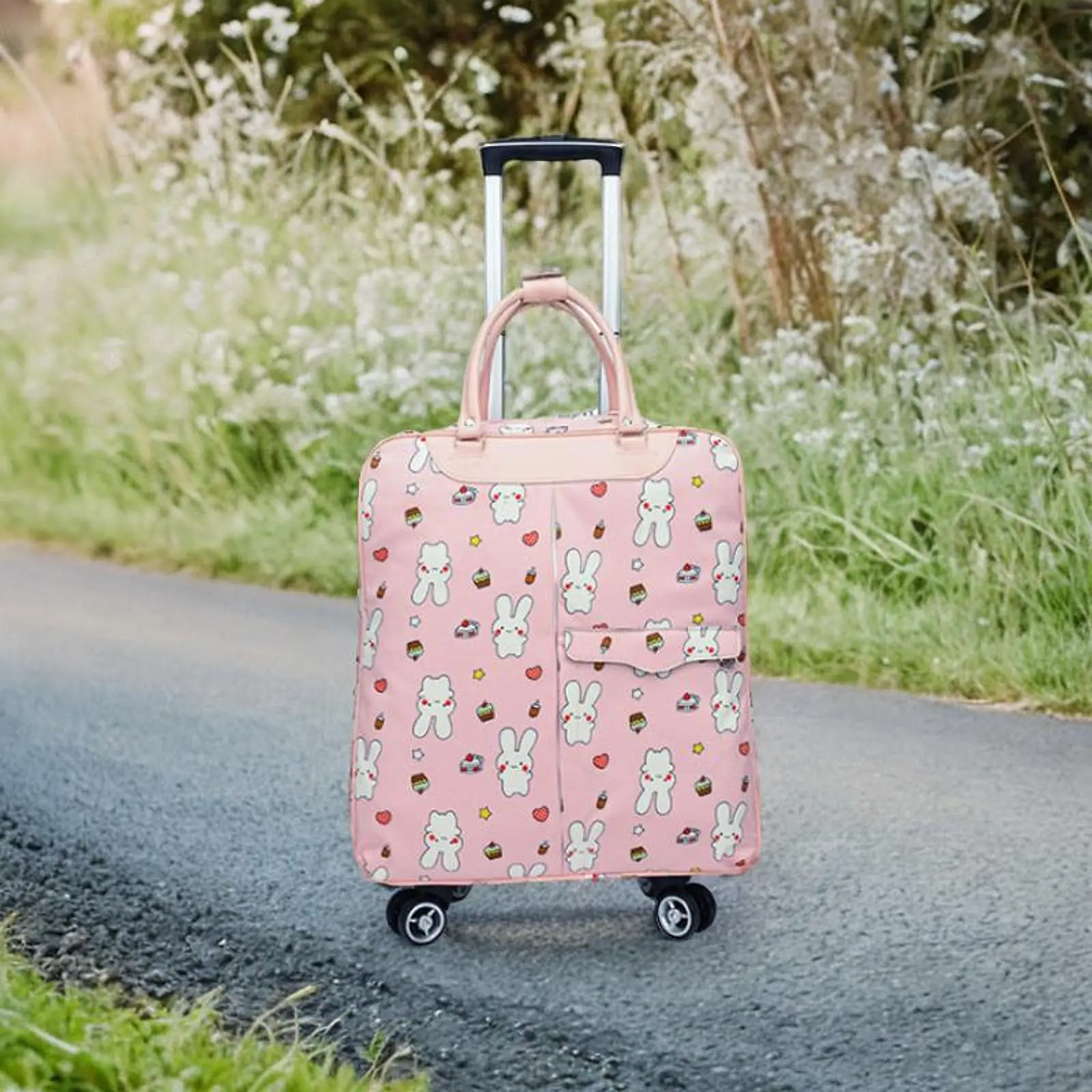 Rolling Duffle Bag with Wheels Rolling Garment Bag for Picnic Traveling